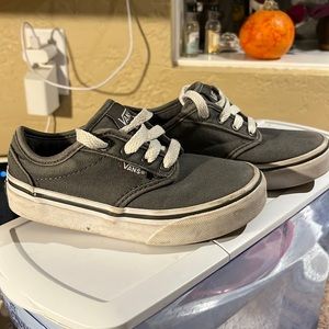 Vans grey toddler shoes
